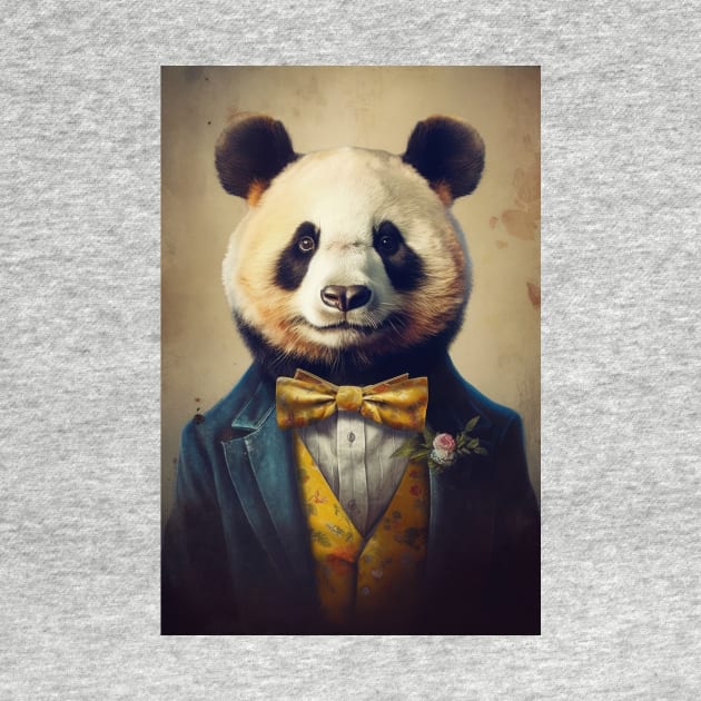 Mr Dapper Panda Bear by JensenArtCo